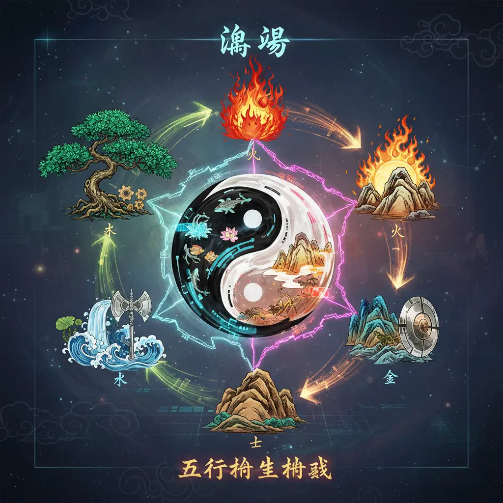 五行相生相剋 - 陰陽