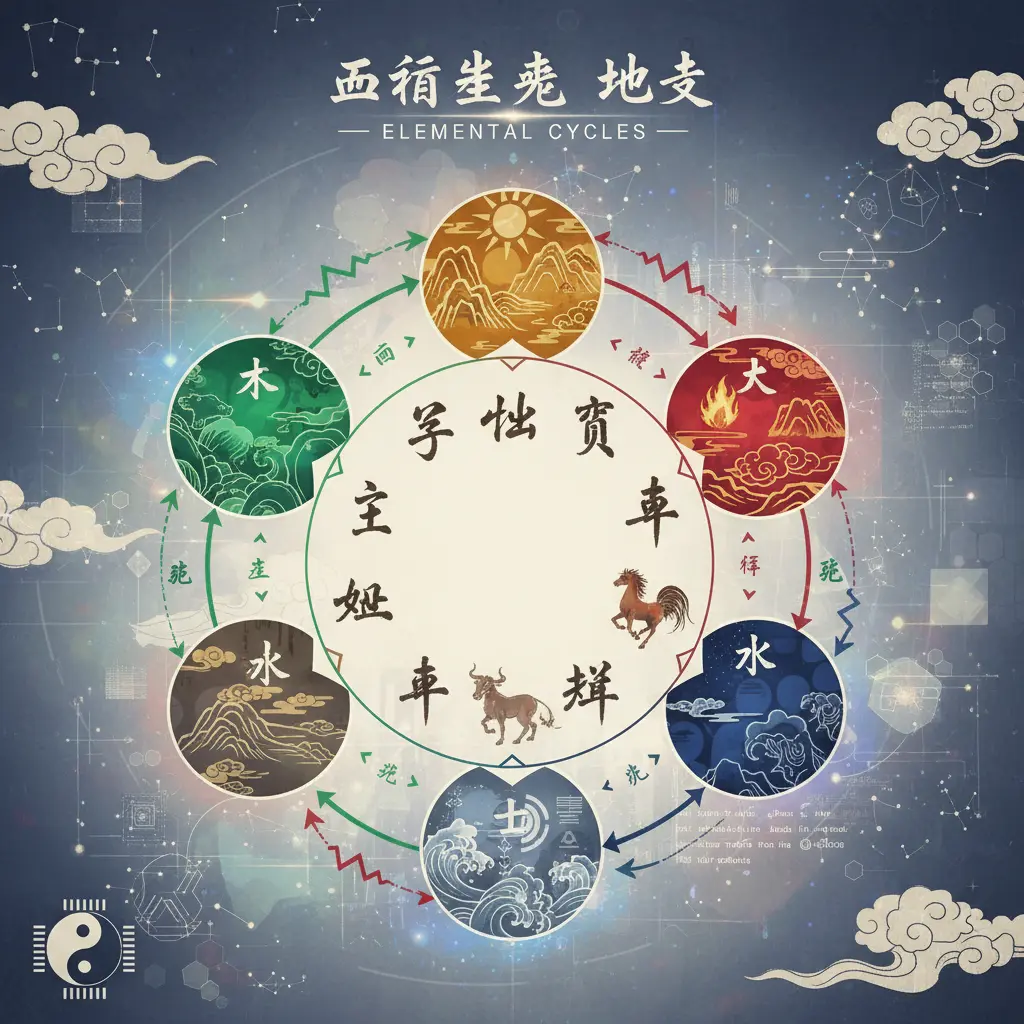 五行生剋 - 地支