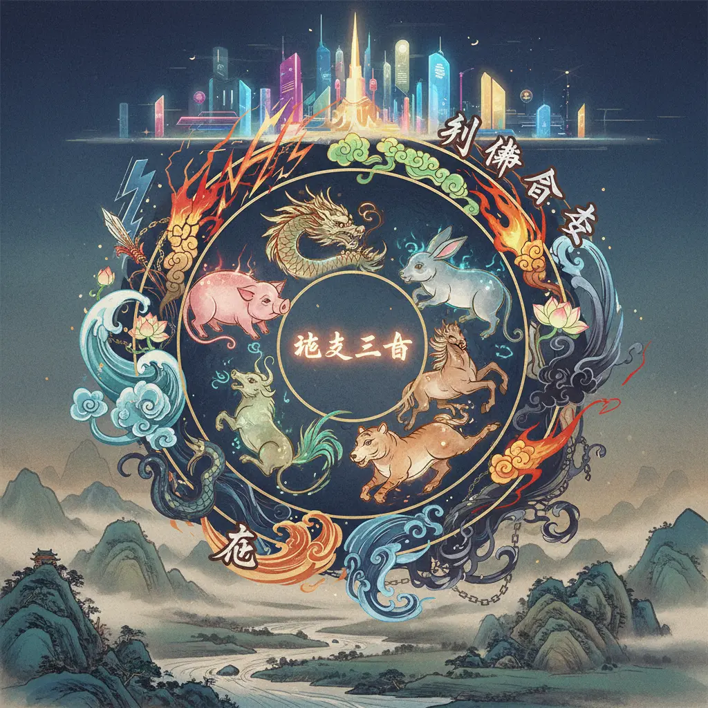 刑衝合害 - 地支三合