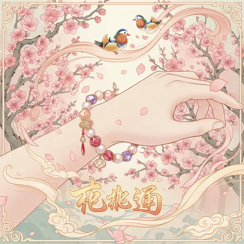 桃花運 - 彩晶手鍊