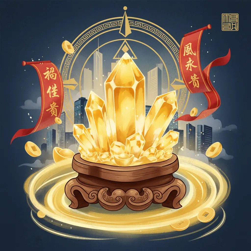 風水物品 - 黃水晶