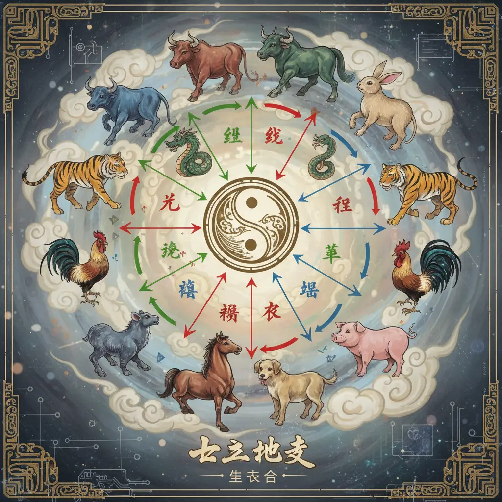 生克合 - 十二地支