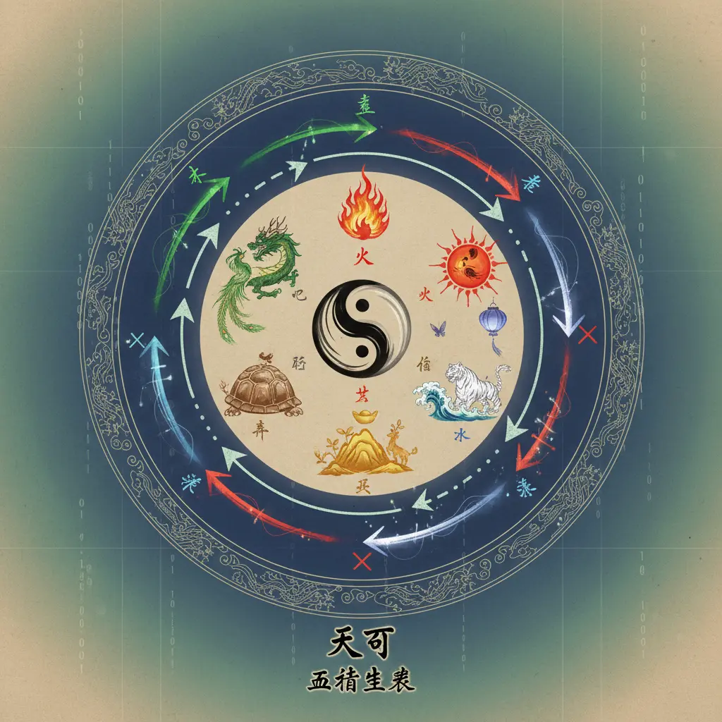 五行生剋 - 天干