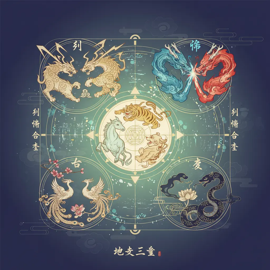 刑衝合害 - 地支三會