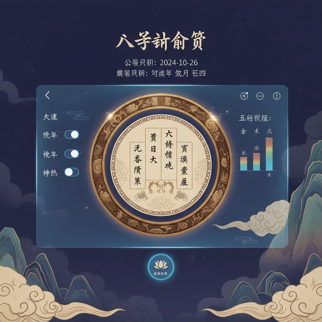 八字計算器 - 八字命盤