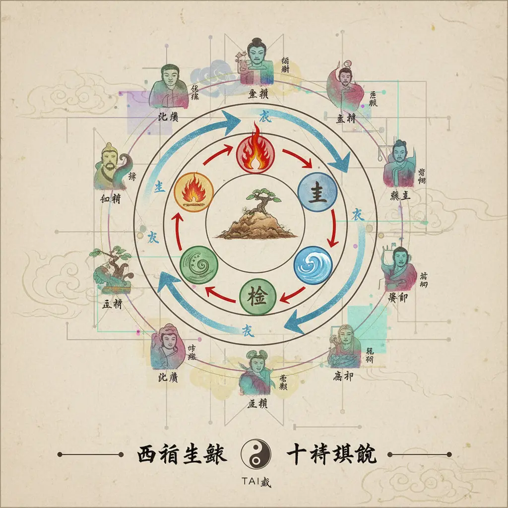 十神理論 - 五行生剋