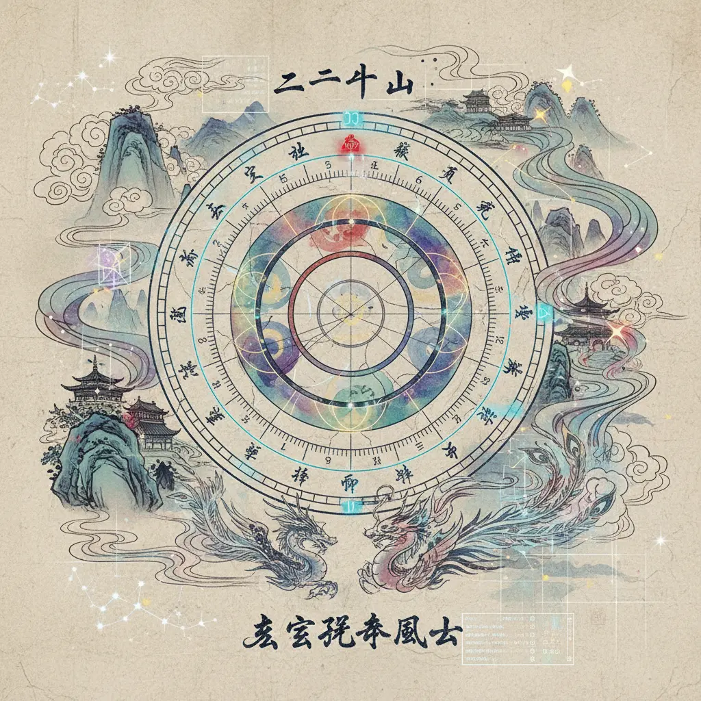 玄空飛星風水 - 二十四山