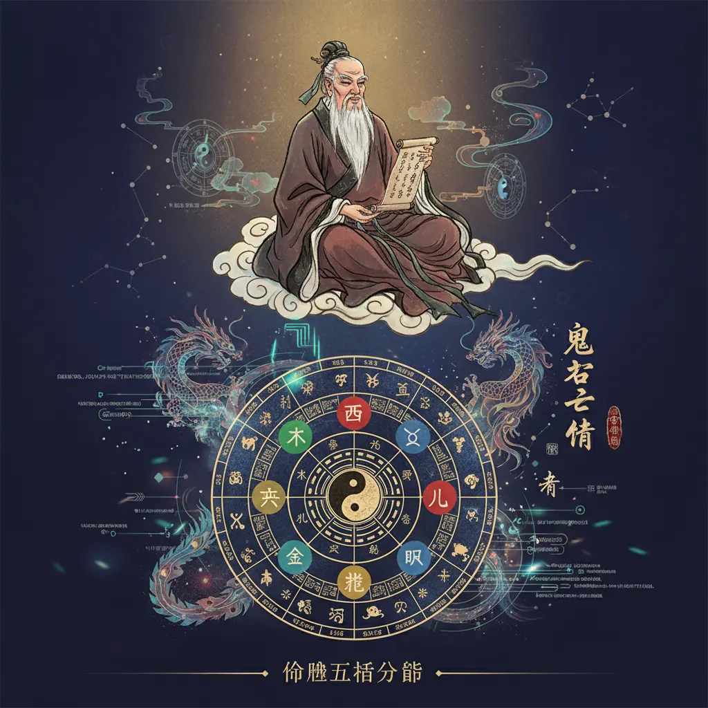 命盤五行分佈 - 鬼谷子算命