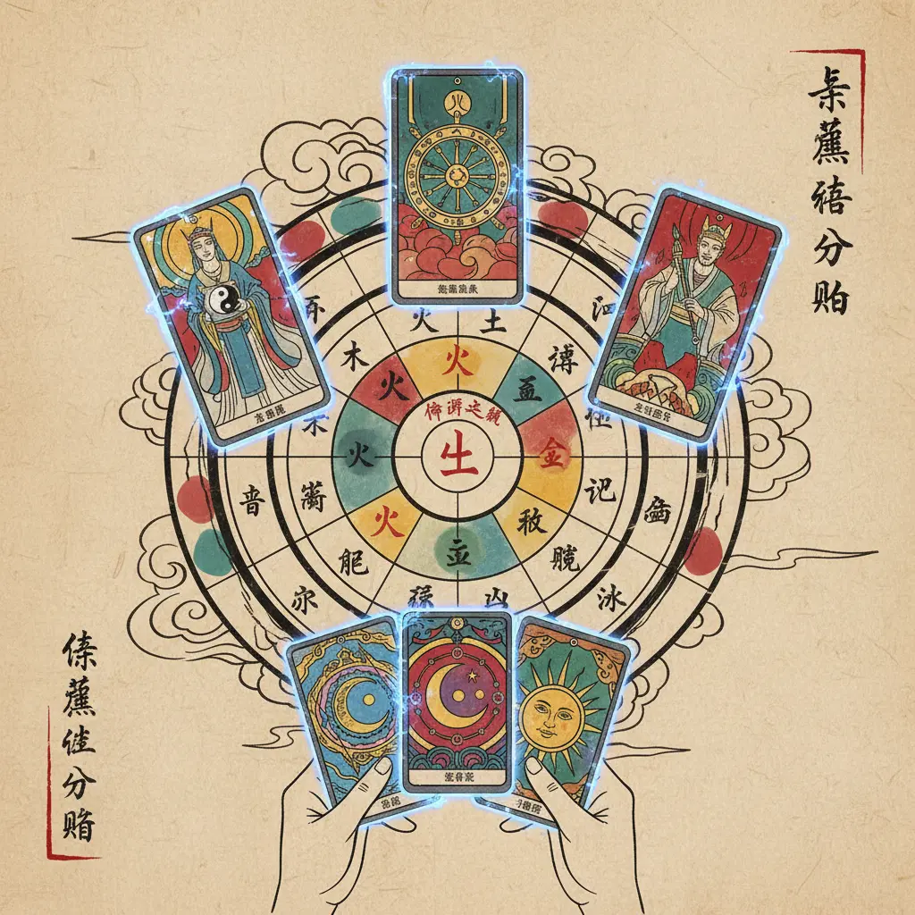 命盤五行分佈 - 塔羅牌占卜