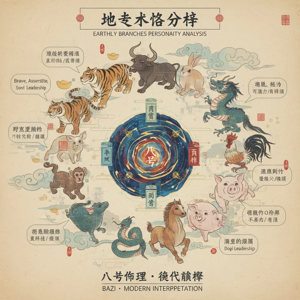 八字斷性格 - 地支