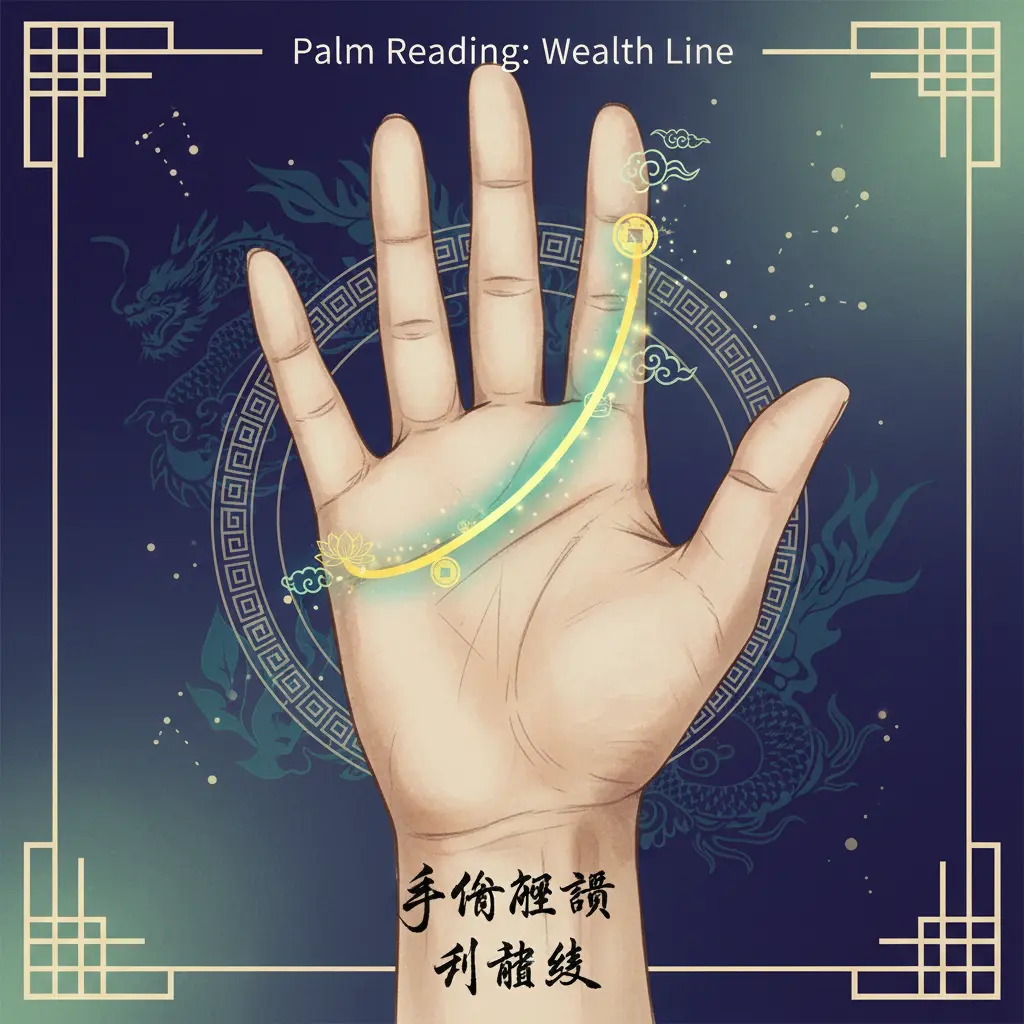 手相解讀 - 財富線