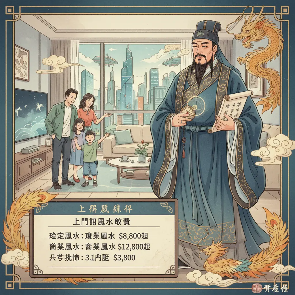 上門睇風水收費 - 馬君程師傅