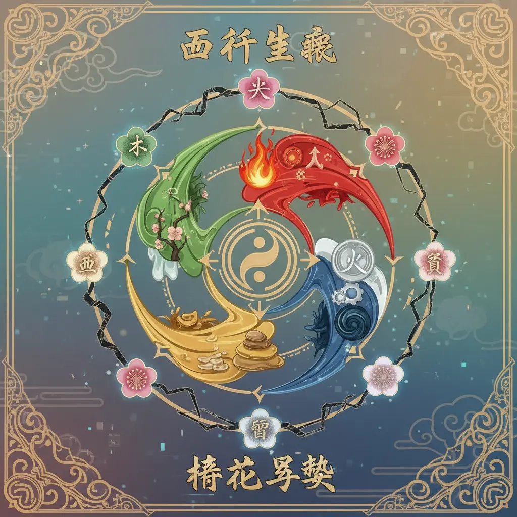 梅花易數 - 五行生剋