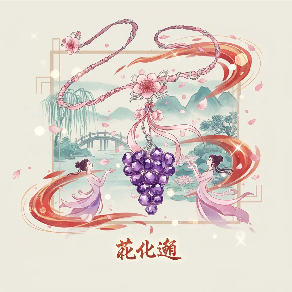 桃花運 - 紫水晶項鍊