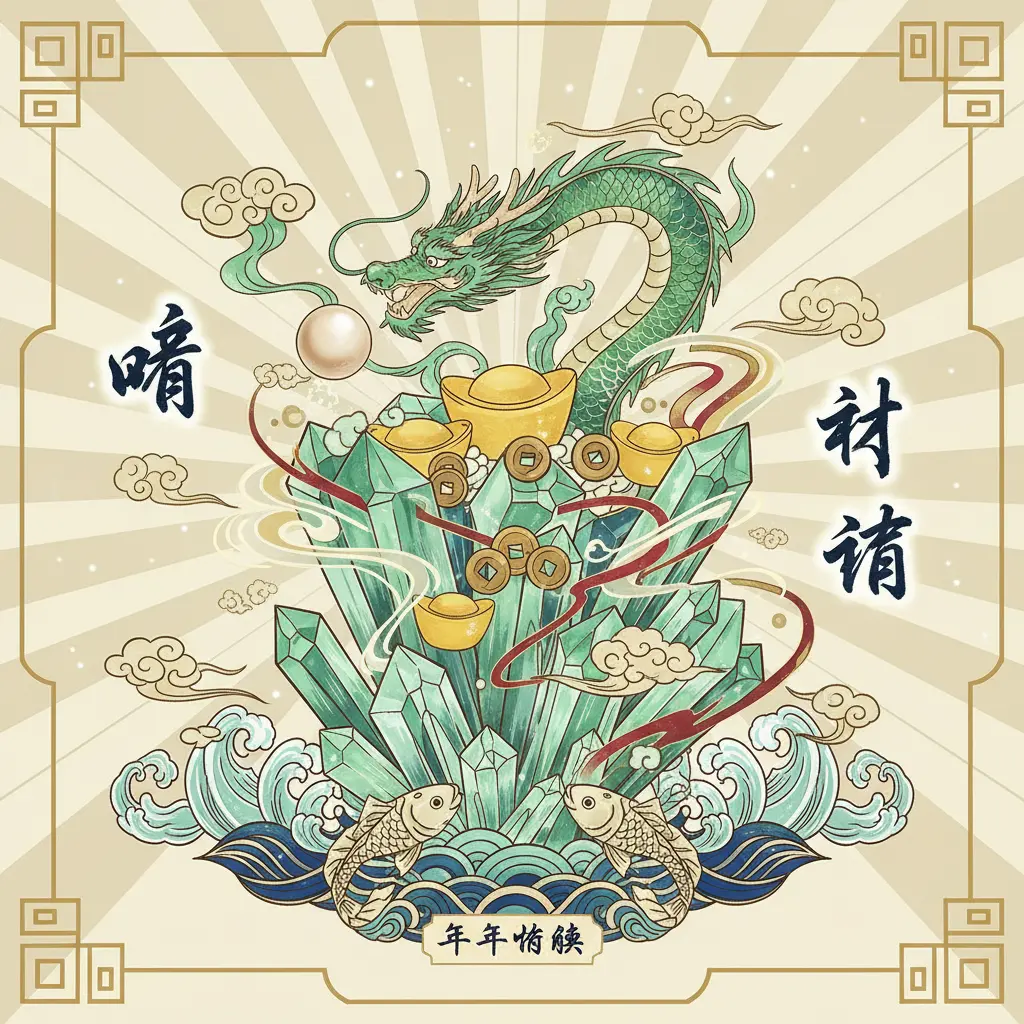 旺財運 - 綠髮晶