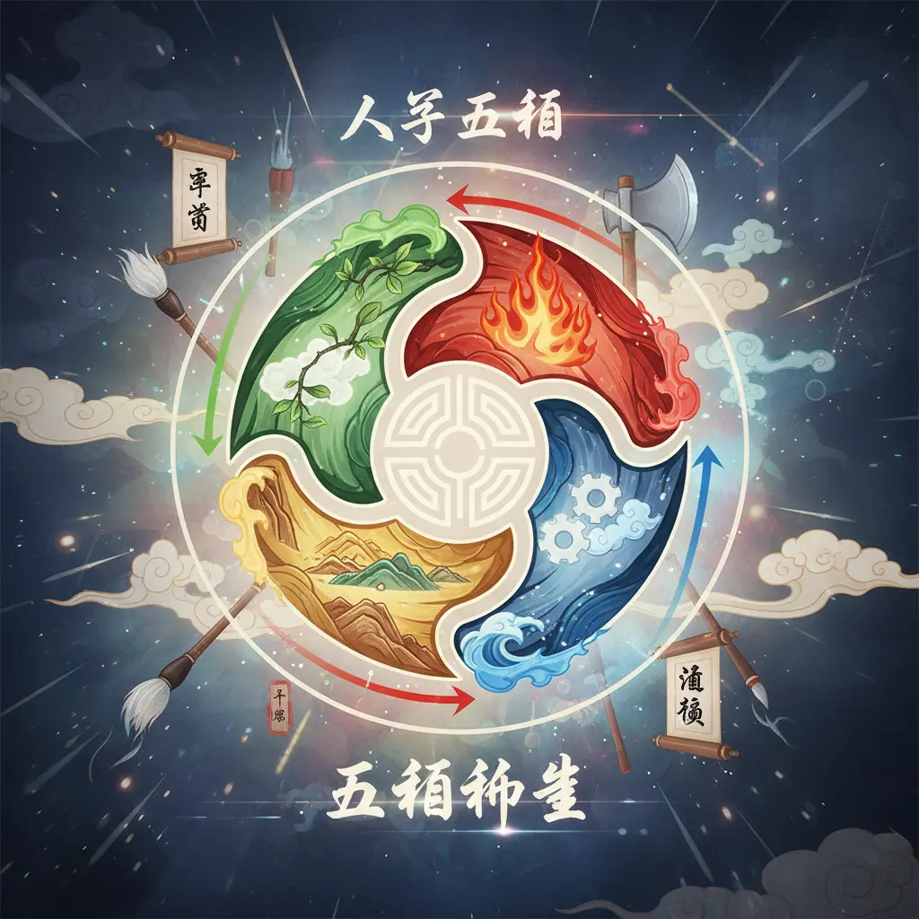 八字五行 - 五行相生