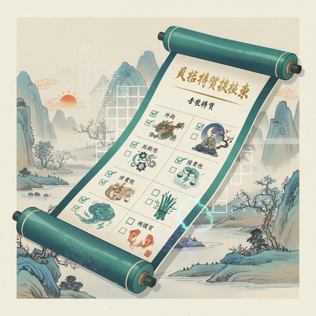 性格特質 - 人格特質檢核表