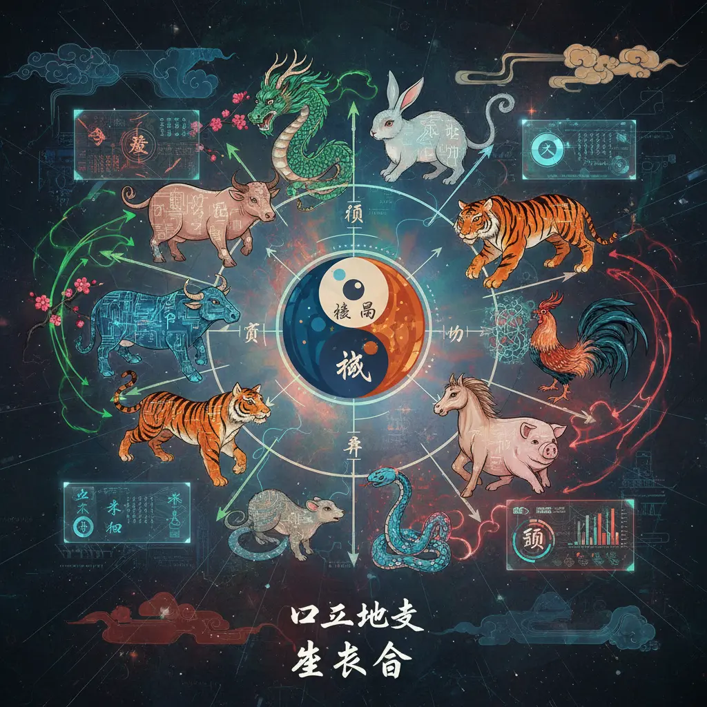 生克合 - 十二地支相剋相剋