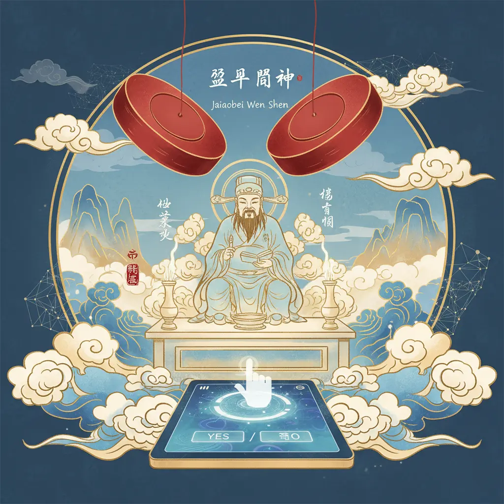 道教問神 - 筊杯