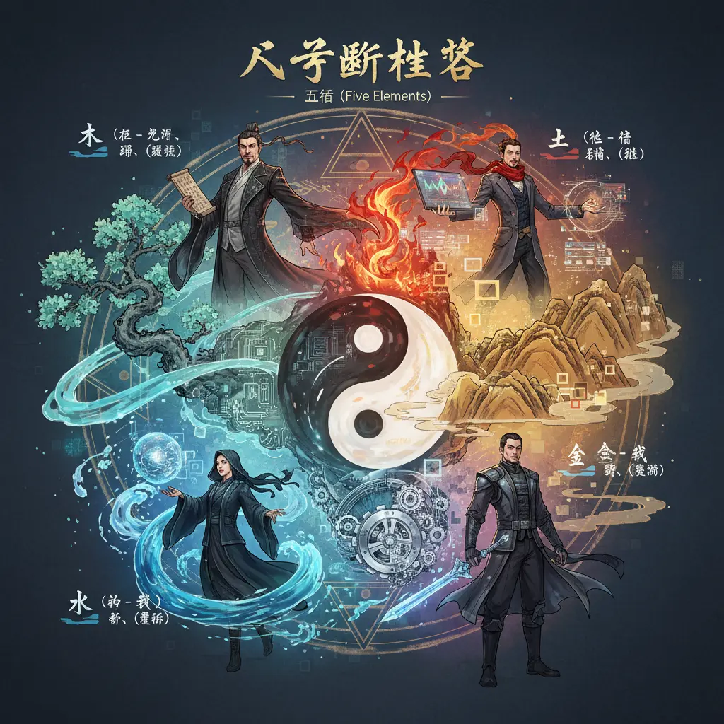 八字斷性格 - 五行