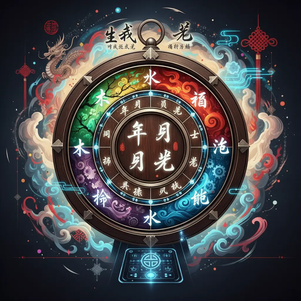 命盤五行分佈 - 生辰八字