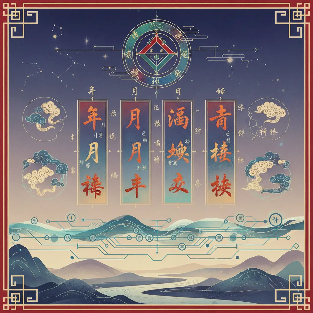 四柱命盤 - 八字命盤