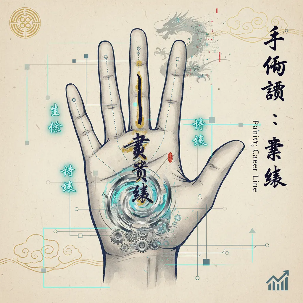 手相解讀 - 事業線