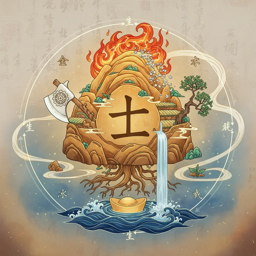 五行生剋 - 土