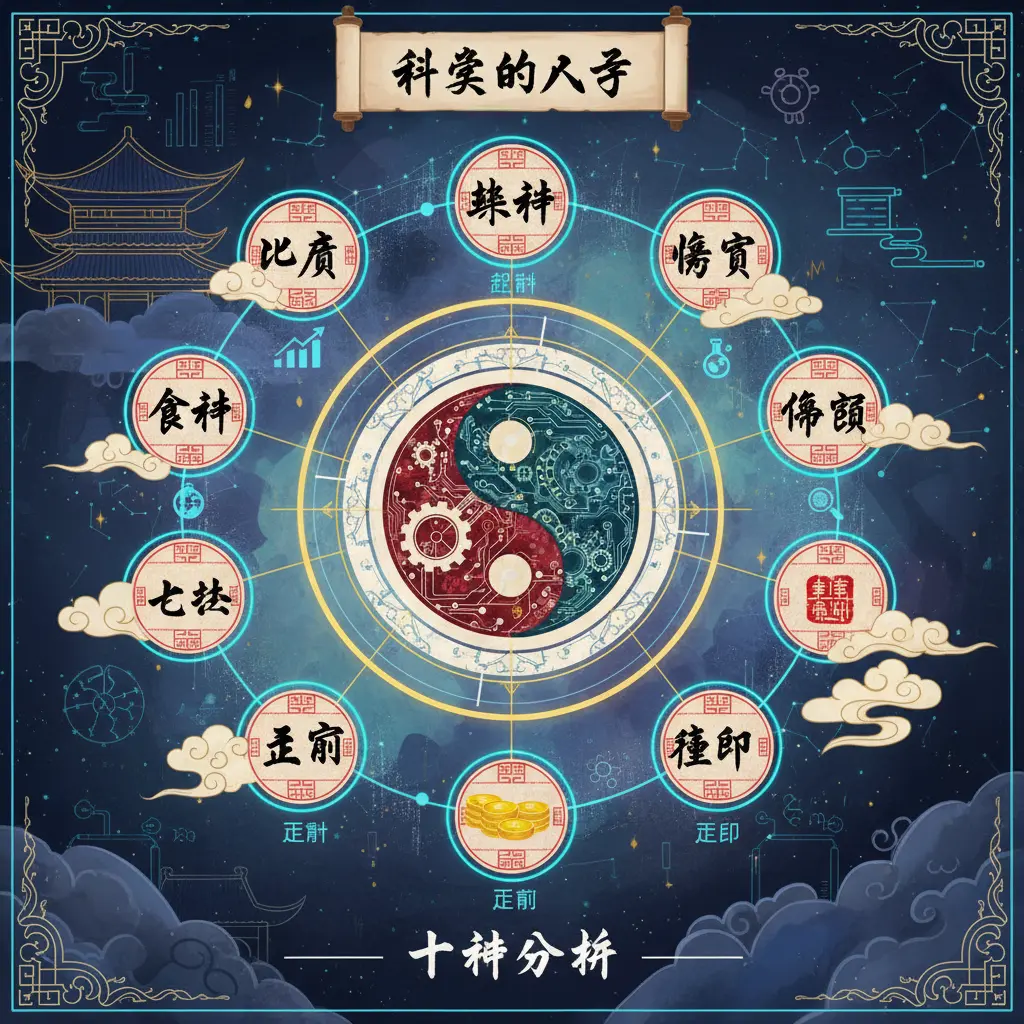 科學的八字 - 十神