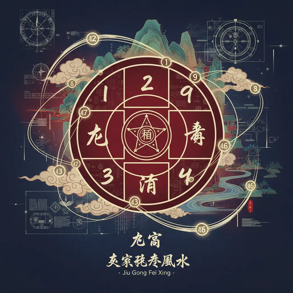 玄空飛星風水 - 九宮飛星