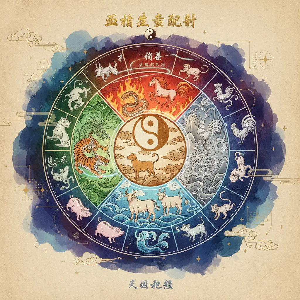 生肖配對 - 五行