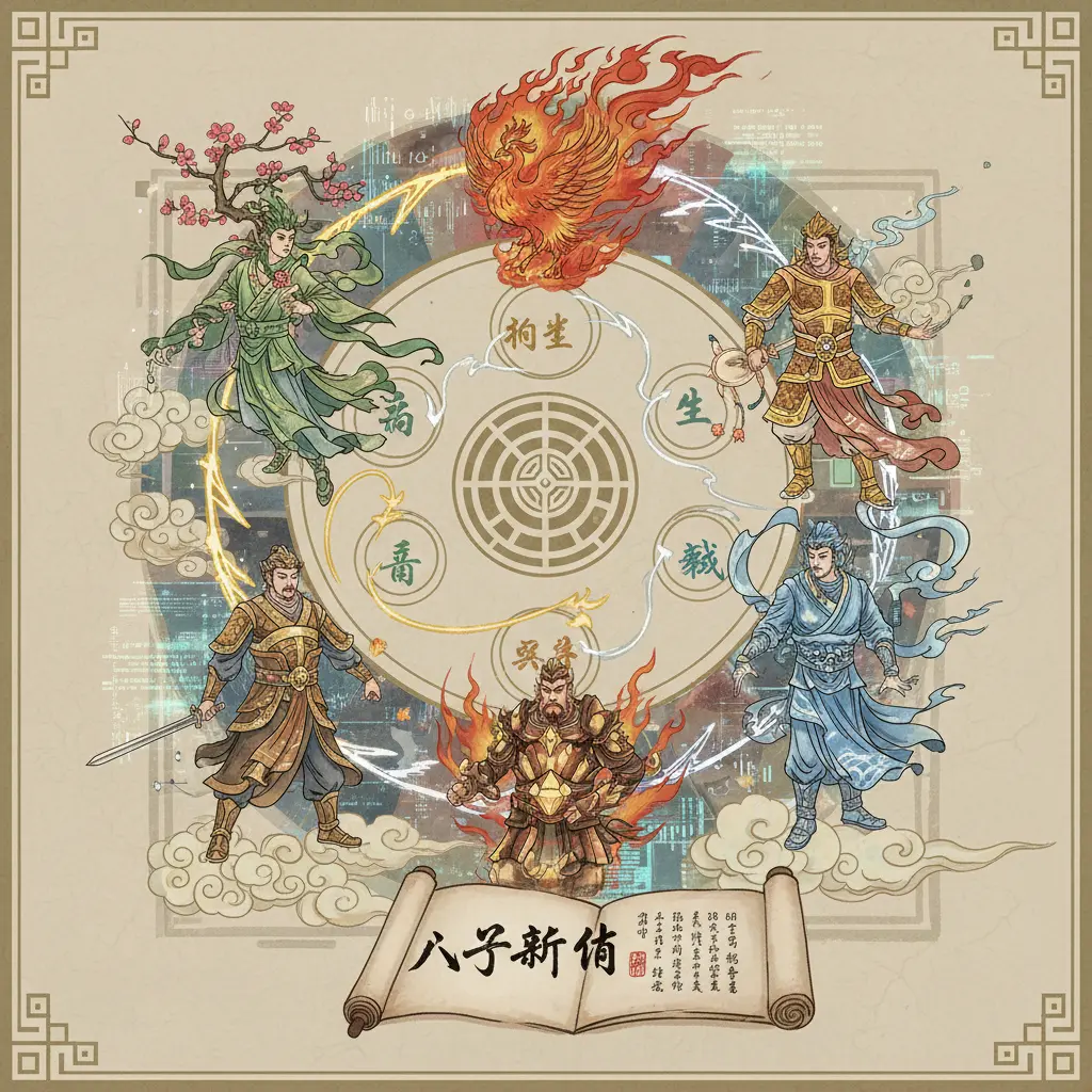 八字算命 - 五行相生相剋