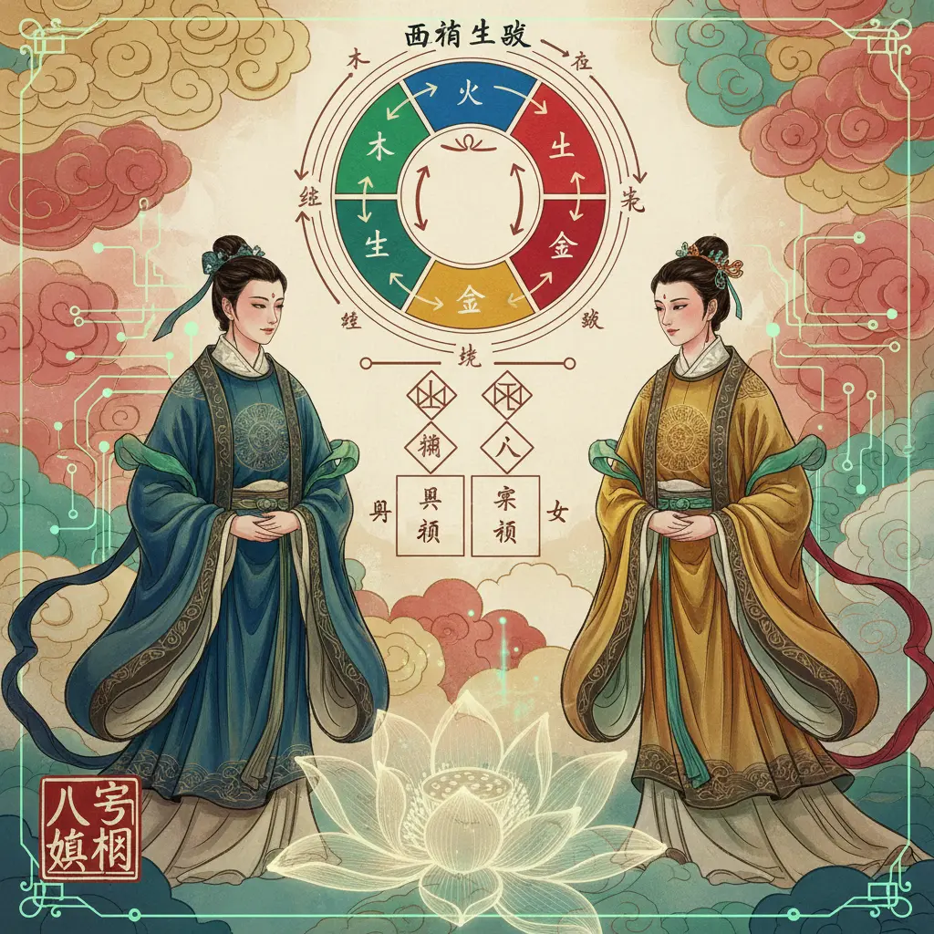 八字婚姻 - 五行生剋
