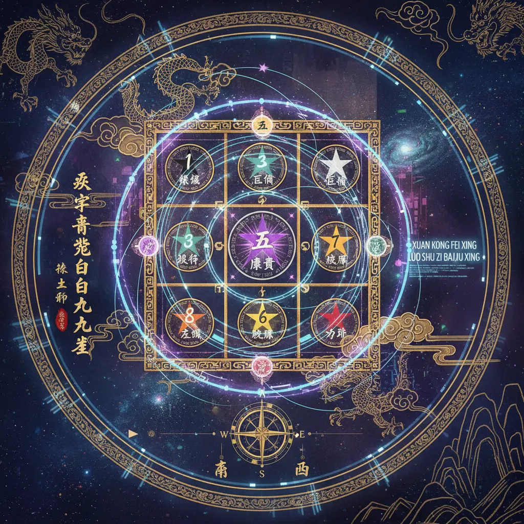 玄空飛星 - 洛書紫白九星