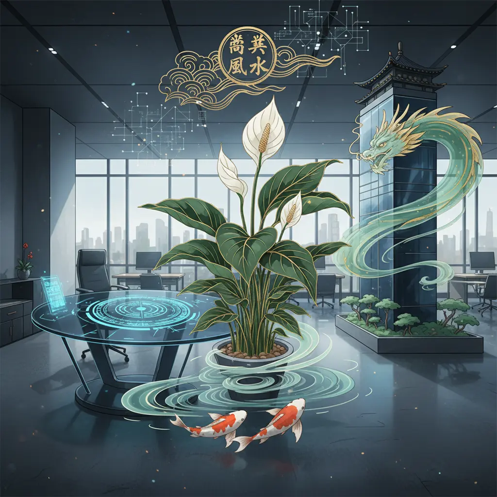 商業風水 - 白掌