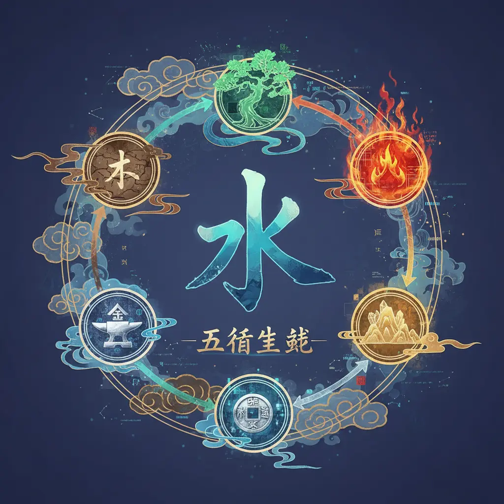 五行生剋 - 水