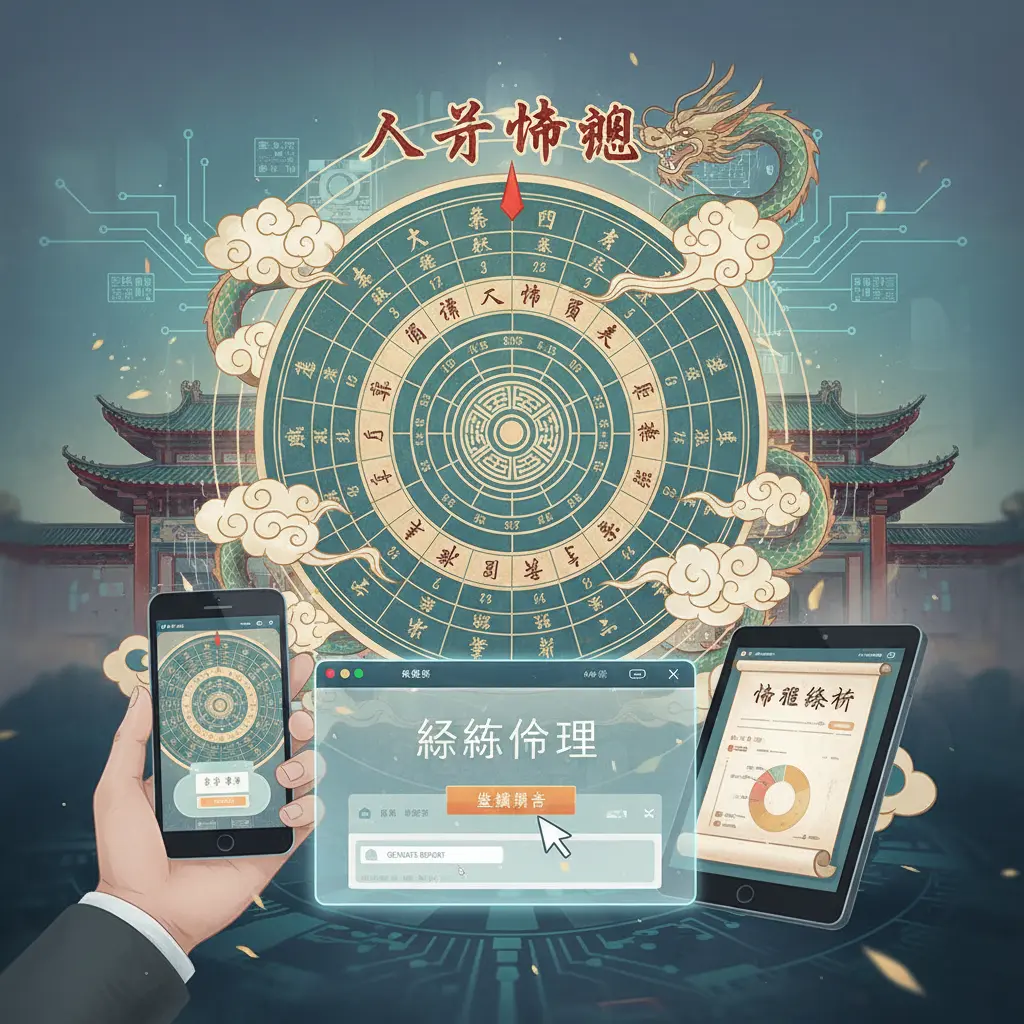 線上命理 - 八字命盤