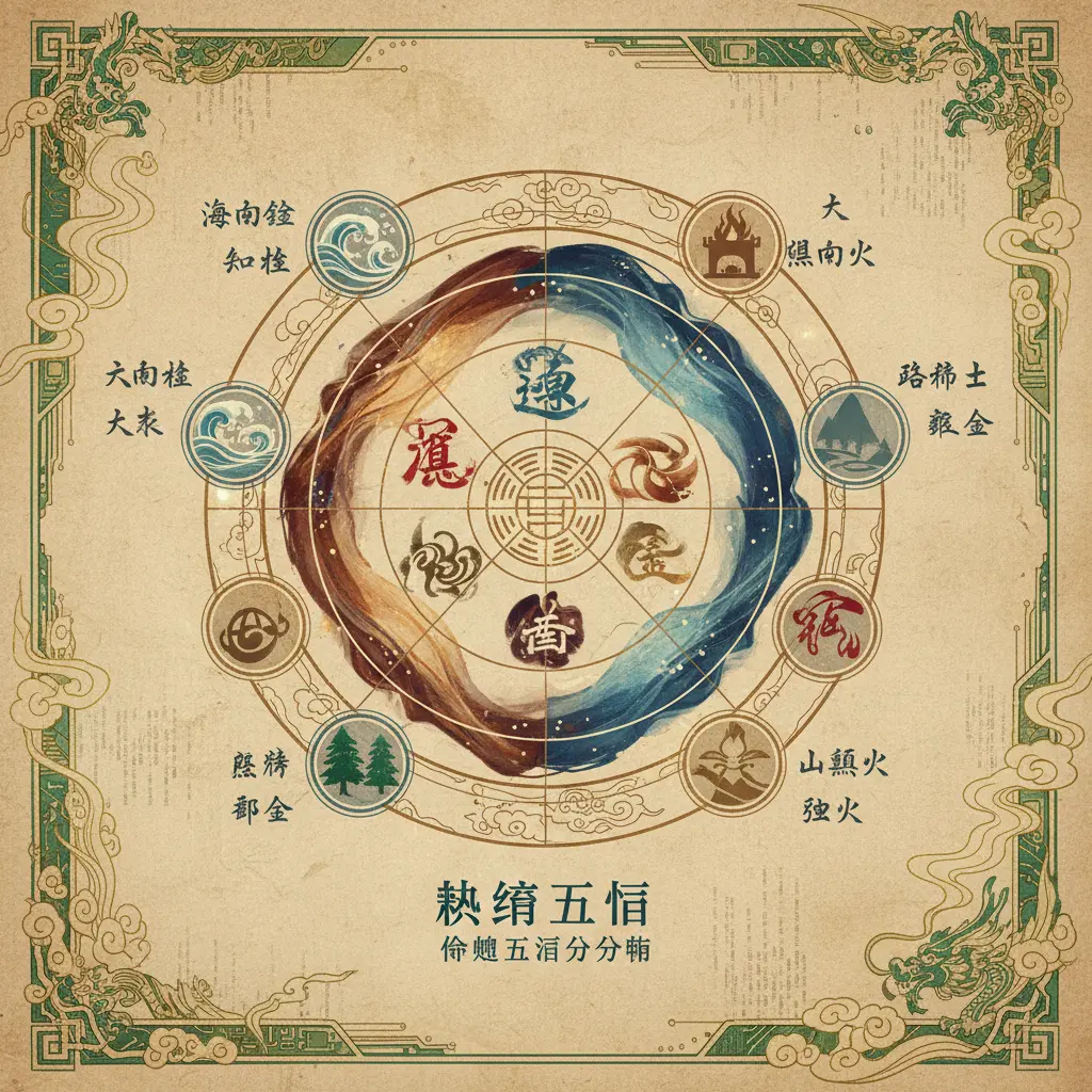命盤五行分佈 - 納音五行