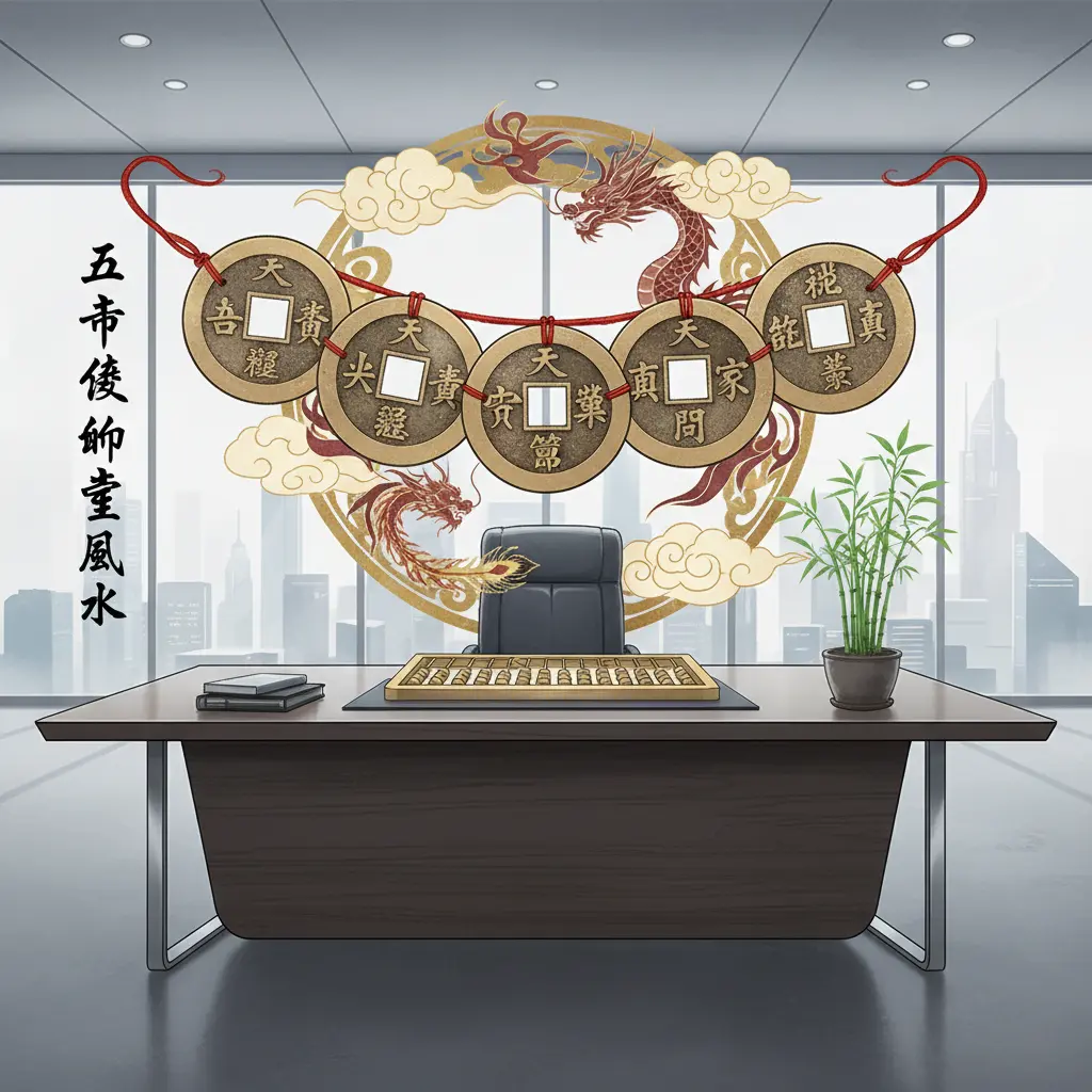 辦公室風水 - 五帝錢