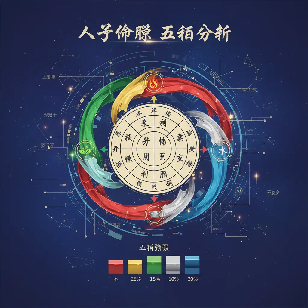 八字命盤 - 五行分析