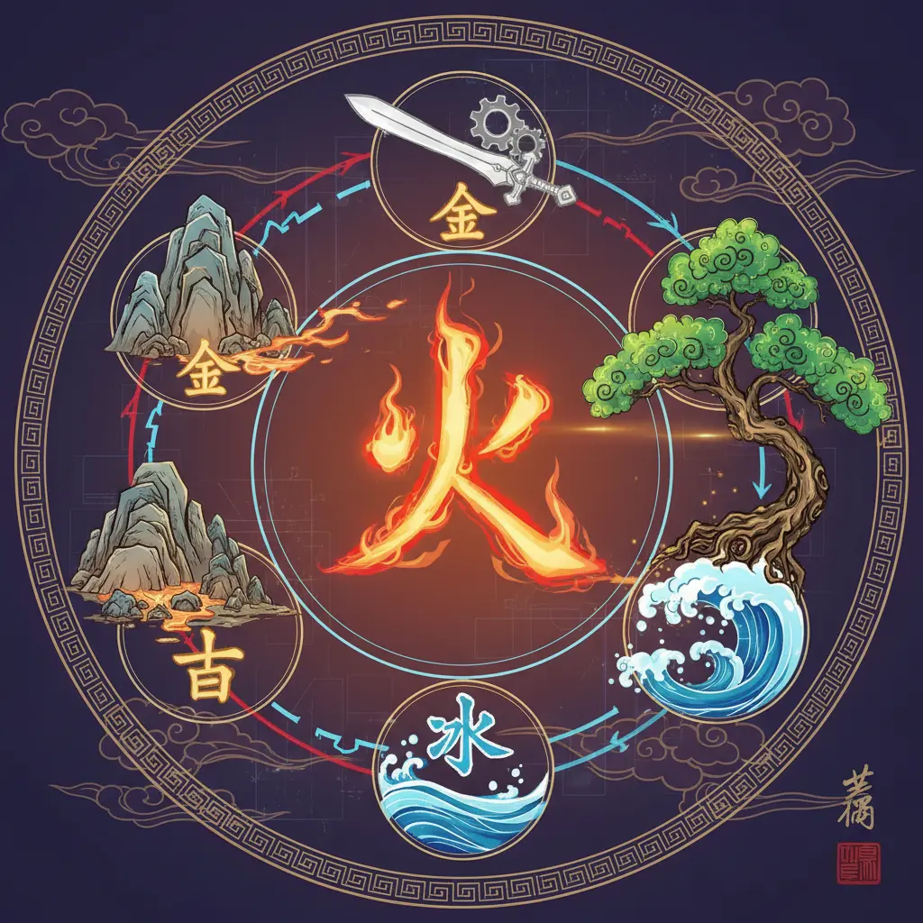 五行生剋 - 火