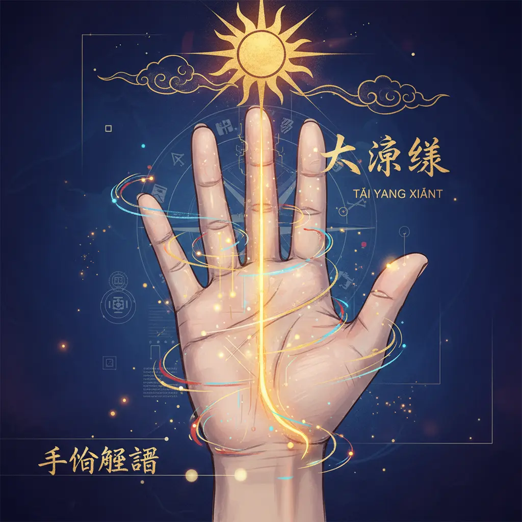 手相解讀 - 太陽線