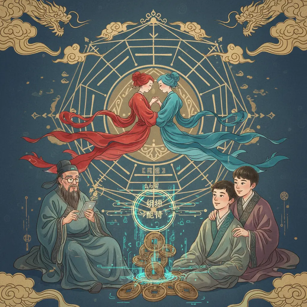姻緣配對 - 周易六爻占卜