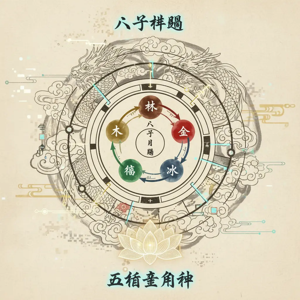 五行喜用神 - 八字排盤