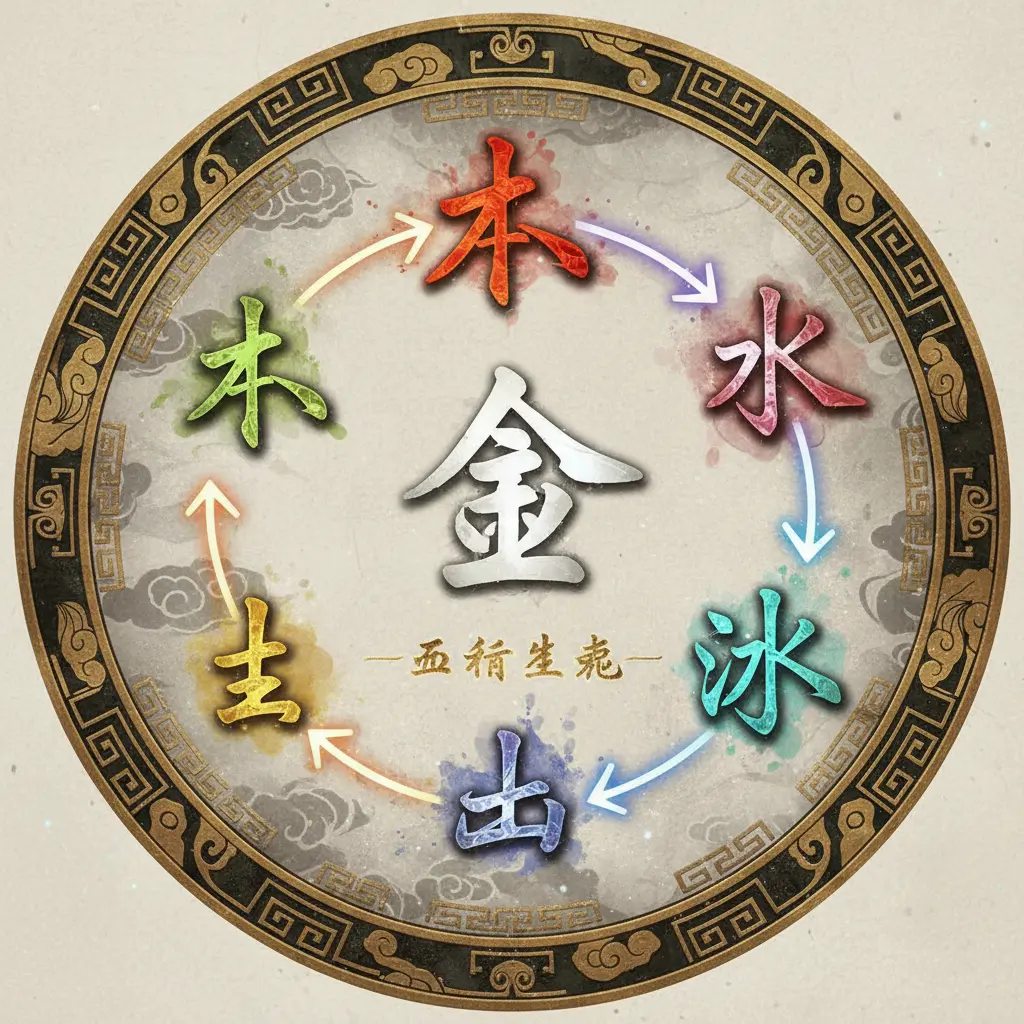 五行生剋 - 金