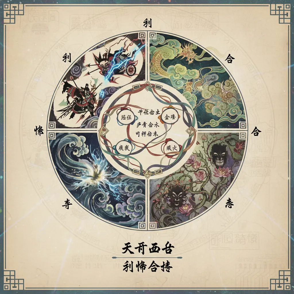 刑衝合害 - 天干五合