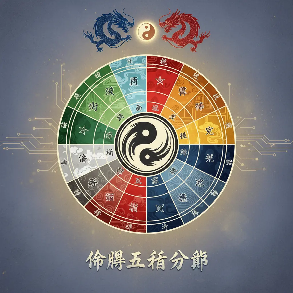 命盤五行分佈 - 紫微鬥數
