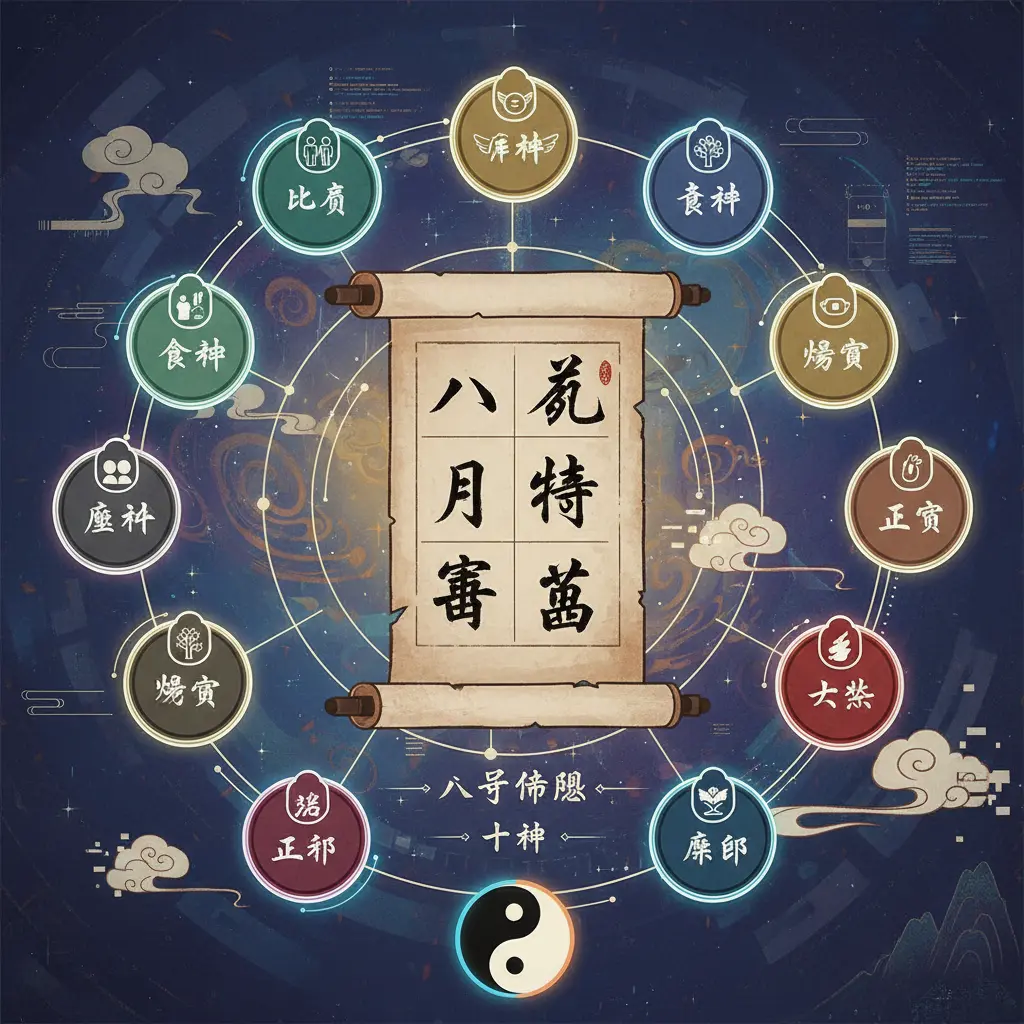 八字命盤 - 十神