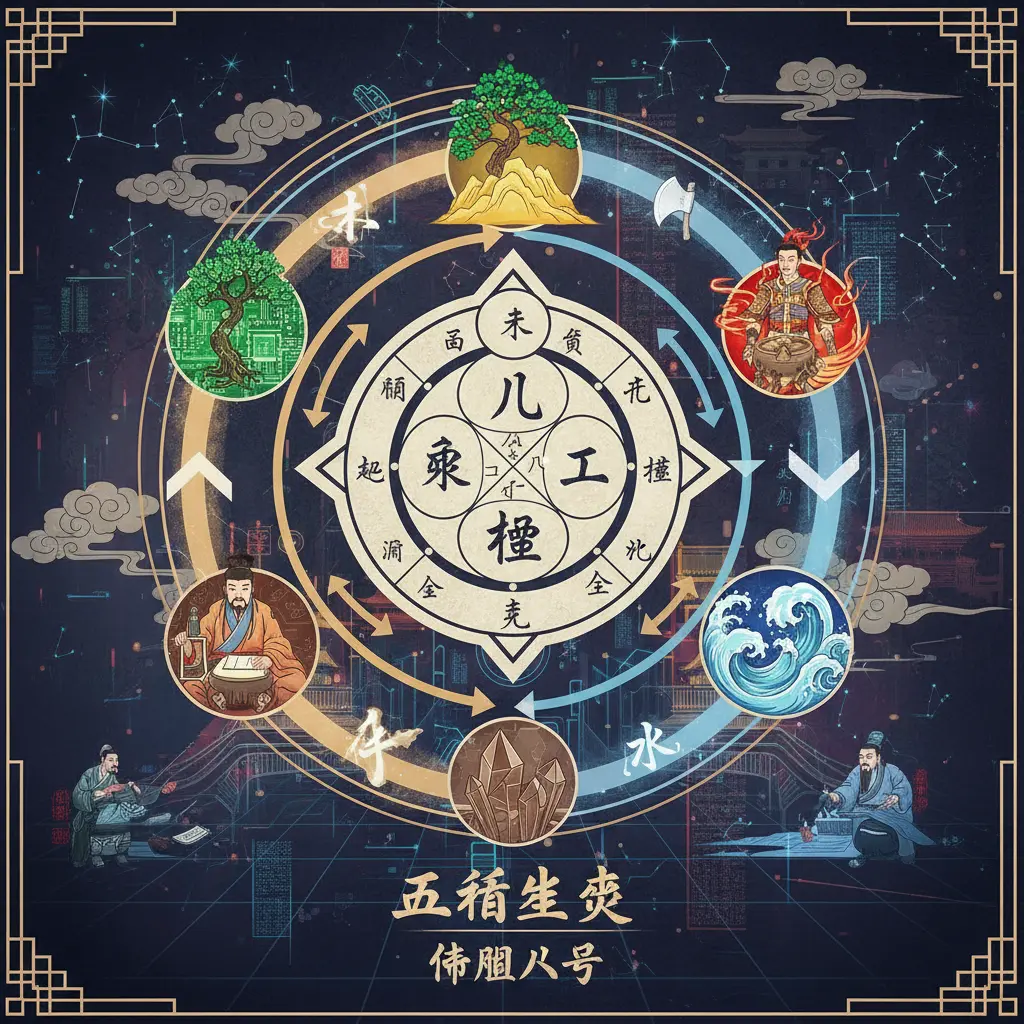 命盤八字 - 五行生剋