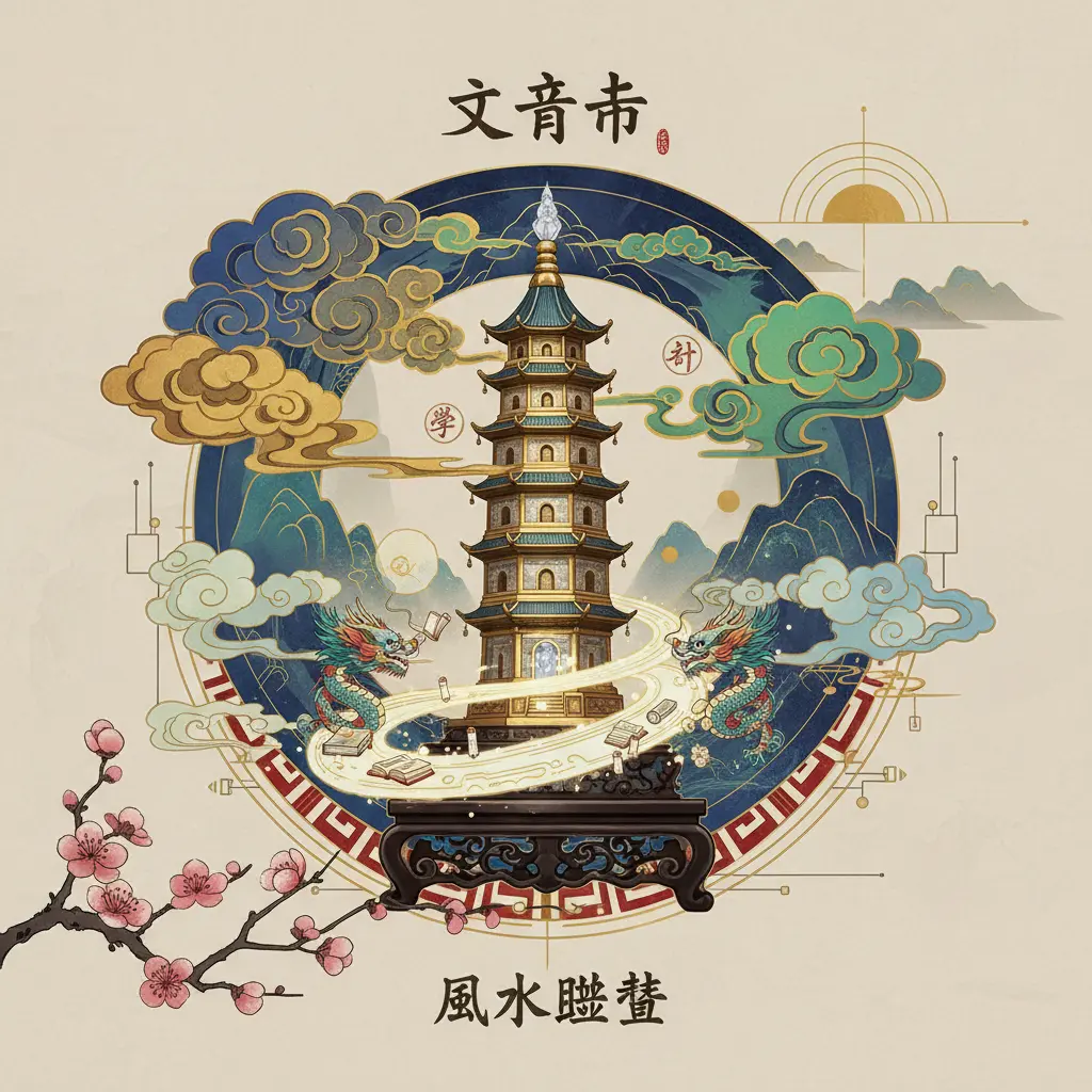 風水擺設 - 文昌塔